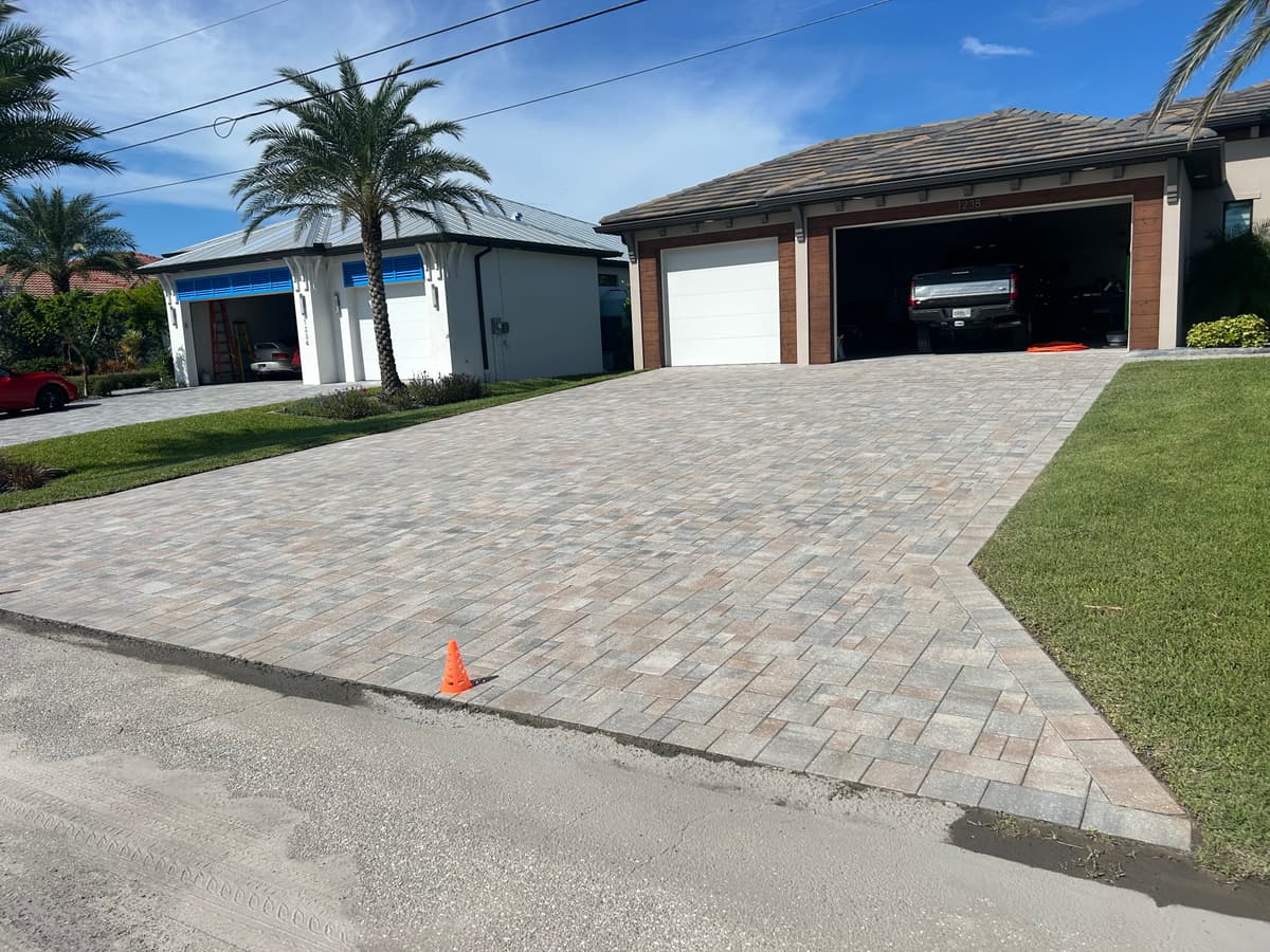 Professional paver installation in Cape Coral Florida