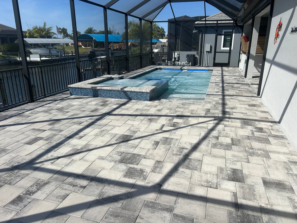 Professional paver sealing in Cape Coral Florida